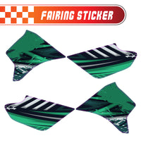 Graphic Kit Decals Fairing Sticker Custom Number For Razor MX350 MX400 - C010 Green Jewel-Toned Terrain - MC Motoparts