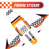 Graphic Kit Decals Fairing Sticker Custom Number For Razor MX350 MX400 - L001 Checkered Fire - MC Motoparts