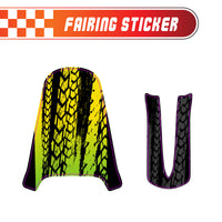 Graphic Kit Decals Fairing Sticker Custom Number For Razor MX350 MX400 - L002 Neon Serpent Skin - MC Motoparts