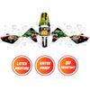 Graphic Kit Decals Fairing Sticker Custom Number For Razor MX350 MX400 - L002 Neon Serpent Skin - MC Motoparts