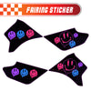 Graphic Kit Decals Fairing Sticker Custom Number For Razor MX350 MX400 - L004 Dissolve Smiley Face - MC Motoparts