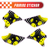 Graphic Kit Decals Fairing Sticker Custom Number For Razor MX350 MX400 - L005 3D Laughing Face - MC Motoparts