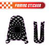 Graphic Kit Decals Fairing Sticker Custom Number For Razor MX350 MX400 - L005 3D Laughing Face - MC Motoparts