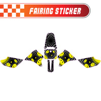 Graphic Kit Decals Fairing Sticker Custom Number For Razor MX350 MX400 - L005 3D Laughing Face - MC Motoparts