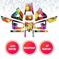 Graphic Kit Decals Fairing Sticker Custom Number For Razor MX350 MX400 (2021 or beyond) - L006 Street Graffiti - MC Motoparts