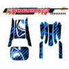 Graphic Kit Decals Fairing Sticker Custom Number For Razor MX350 MX400 (2021 or beyond) - LH001 Blue Shark - MC Motoparts
