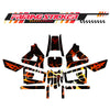 Graphic Kit Decals Fairing Sticker Custom Number For Razor MX350 MX400 (2021 or beyond) - LH008 Red Mythical Bird - MC Motoparts