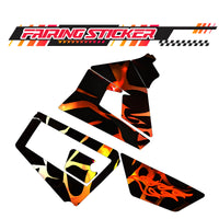 Graphic Kit Decals Fairing Sticker Custom Number For Razor MX350 MX400 (2021 or beyond) - LH008 Red Mythical Bird - MC Motoparts