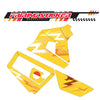 Graphic Kit Decals Fairing Sticker Custom Number For Razor MX350 MX400 (2021 or beyond) - LH009 Yellow Power - MC Motoparts