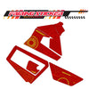 Graphic Kit Decals Fairing Sticker Custom Number For Razor MX350 MX400 (2021 or beyond) - LH013 Red Robot - MC Motoparts