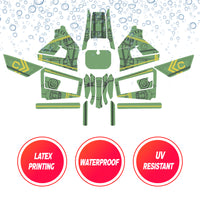 Graphic Kit Decals Fairing Sticker Custom Number For Razor MX350 MX400 (2021 or beyond) - LH015 Green Robot - MC Motoparts