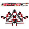 Graphic Kit Decals Fairing Sticker Custom Number For Razor MX350 MX400 (2021 or beyond) - LH016 Black Red Warrior - MC Motoparts