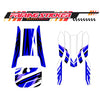 Graphic Kit Decals Fairing Sticker Custom Number For Razor MX350 MX400 (2021 or beyond) - LH018 Blue Purple Stripe - MC Motoparts