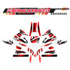 Graphic Kit Decals Fairing Sticker Custom Number For Razor MX350 MX400 (2021 or beyond) - LH020 Red Black Stripe - MC Motoparts