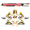 Graphic Kit Decals Fairing Sticker Custom Number For Razor MX350 MX400 (2021 or beyond) - LH021 Orange Black Stripe - MC Motoparts