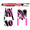 Graphic Kit Decals Fairing Sticker Custom Number For Razor MX350 MX400 (2021 or beyond) - LH024 Pink Black White Burst - MC Motoparts