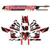 Graphic Kit Decals Fairing Sticker Custom Number For Razor MX350 MX400 (2021 or beyond) - LH027 Red Black White Burst - MC Motoparts