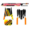Graphic Kit Decals Fairing Sticker Custom Number For Razor MX350 MX400 (2021 or beyond) - LH030 Orange Black Dynamic Lines - MC Motoparts