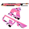 Graphic Kit Decals Fairing Sticker Custom Number For Razor MX350 MX400 (2021 or beyond) - LH032 Pink Black Dynamic Lines - MC Motoparts