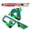Graphic Kit Decals Fairing Sticker Custom Number For Razor MX350 MX400 (2021 or beyond) - LH035 Green Black Dynamic Lines - MC Motoparts
