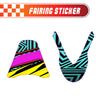 Graphic Kit Decals Fairing Sticker Custom Number For Razor MX500 MX650 - C001 Neon Geometrics - MC Motoparts