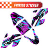 Graphic Kit Decals Fairing Sticker Custom Number For Razor MX500 MX650 - C003 Purple Geometric Burst - MC Motoparts