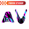 Graphic Kit Decals Fairing Sticker Custom Number For Razor MX500 MX650 - C003 Purple Geometric Burst - MC Motoparts