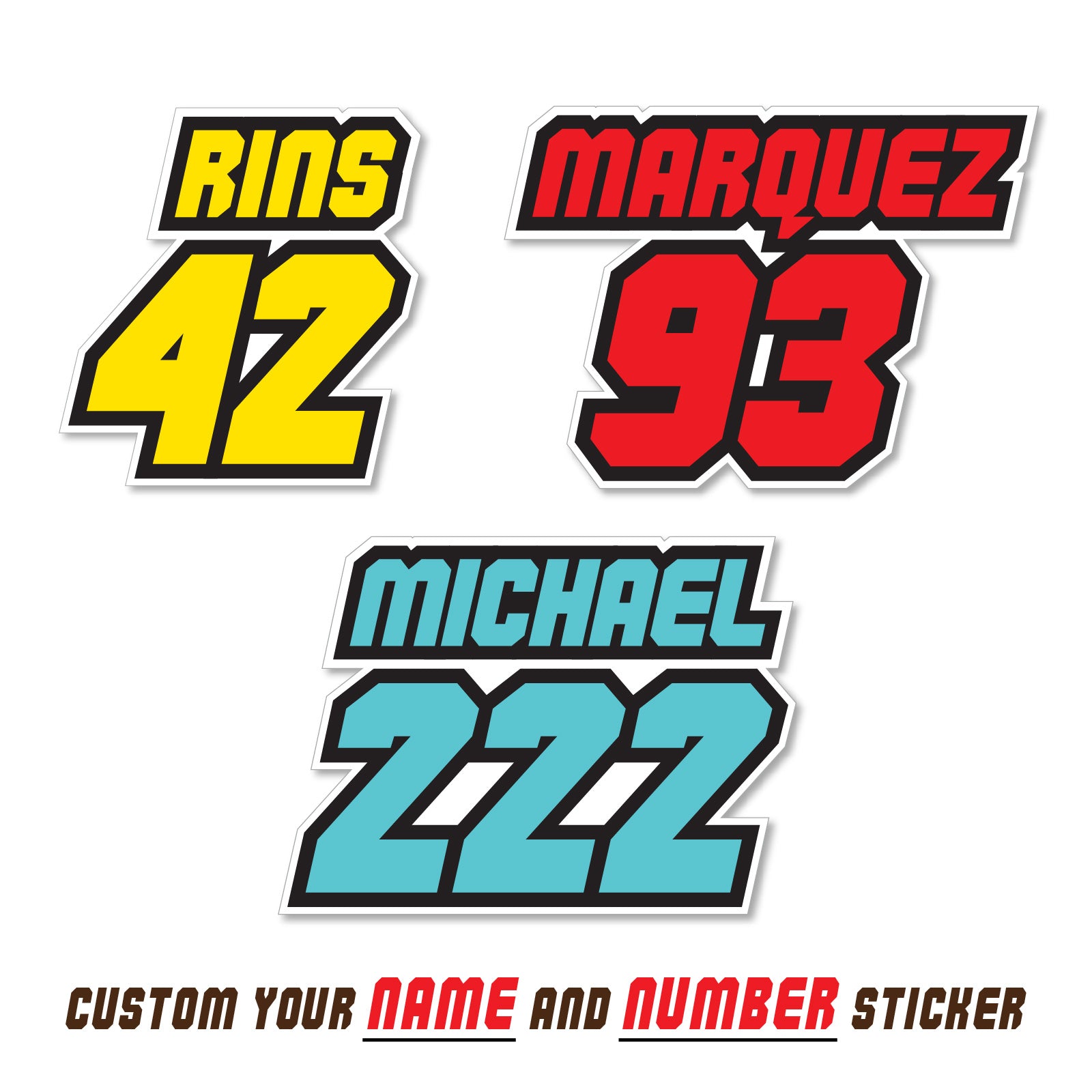 Graphic Kit Decals Fairing Sticker Custom Number For Razor MX500 MX650 - C005 Red Vibrant Brushstrokes - MC Motoparts