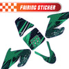 Graphic Kit Decals Fairing Sticker Custom Number For Razor MX500 MX650 - C010 Green Jewel-Toned Terrain - MC Motoparts