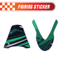 Graphic Kit Decals Fairing Sticker Custom Number For Razor MX500 MX650 - C010 Green Jewel-Toned Terrain - MC Motoparts