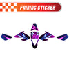 Graphic Kit Decals Fairing Sticker Custom Number For Razor MX500 MX650 - C011 Neon Prism - MC Motoparts