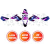 Graphic Kit Decals Fairing Sticker Custom Number For Razor MX500 MX650 - C011 Neon Prism - MC Motoparts