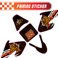 Graphic Kit Decals Fairing Sticker Custom Number For Razor MX500 MX650 - C013 Tiger - MC Motoparts