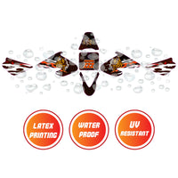 Graphic Kit Decals Fairing Sticker Custom Number For Razor MX500 MX650 - C013 Tiger - MC Motoparts