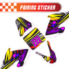 Graphic Kit Decals Fairing Sticker Custom Number For Razor MX500 MX650 - C014 Retro Hex Fusion - MC Motoparts