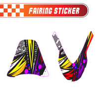Graphic Kit Decals Fairing Sticker Custom Number For Razor MX500 MX650 - C014 Retro Hex Fusion - MC Motoparts