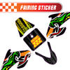 Graphic Kit Decals Fairing Sticker Custom Number For Razor MX500 MX650 - L002 Neon Serpent Skin - MC Motoparts