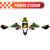 Graphic Kit Decals Fairing Sticker Custom Number For Razor MX500 MX650 - L002 Neon Serpent Skin - MC Motoparts