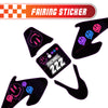 Graphic Kit Decals Fairing Sticker Custom Number For Razor MX500 MX650 - L004 Dissolve Smiley Face - MC Motoparts