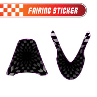 Graphic Kit Decals Fairing Sticker Custom Number For Razor MX500 MX650 - L005 3D Laughing Face - MC Motoparts