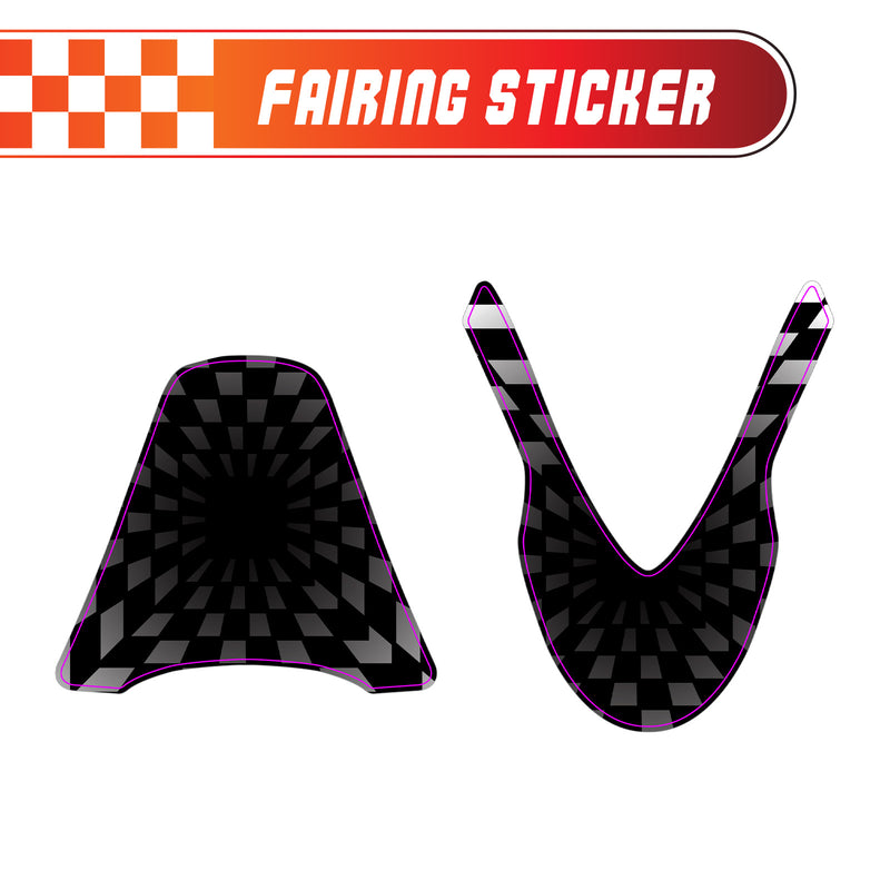 Graphic Kit Decals Fairing Sticker Custom Number For Razor MX500 MX650 - L005 3D Laughing Face - MC Motoparts