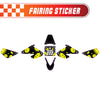 Graphic Kit Decals Fairing Sticker Custom Number For Razor MX500 MX650 - L005 3D Laughing Face - MC Motoparts