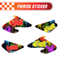Graphic Kit Decals Fairing Sticker Custom Number For Razor MX500 MX650 - L006 Street Graffiti - MC Motoparts