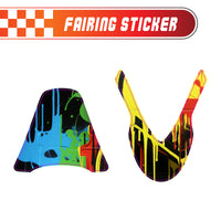Graphic Kit Decals Fairing Sticker Custom Number For Razor MX500 MX650 - L006 Street Graffiti - MC Motoparts