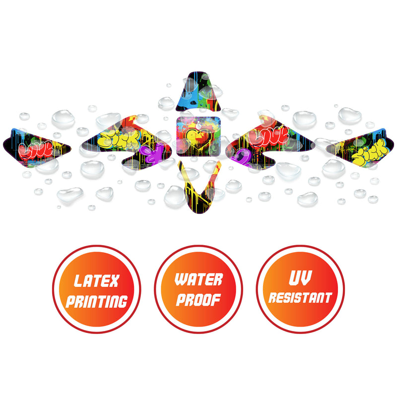 Graphic Kit Decals Fairing Sticker Custom Number For Razor MX500 MX650 - L006 Street Graffiti - MC Motoparts