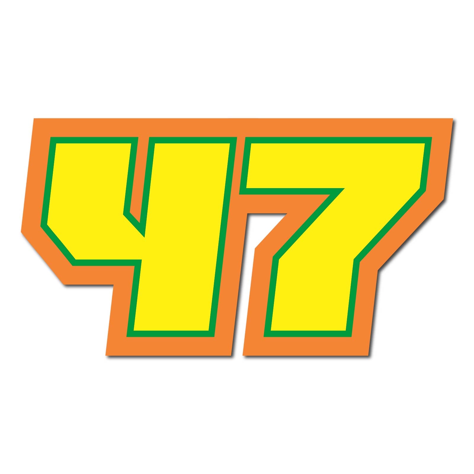 Custom Racing Number Stickers (G002 Style) – 3-Pack Personalized Dirt Bike & Motorcycle Decals