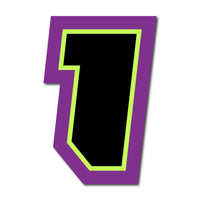 Custom Racing Number Stickers (G002 Style) – 3-Pack Personalized Dirt Bike & Motorcycle Decals