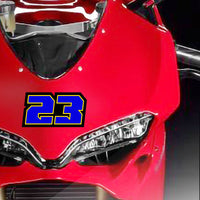 Custom Racing Number Stickers (G002 Style) – 3-Pack Personalized Dirt Bike & Motorcycle Decals