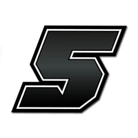 Three custom racing number stickers with gradient style for dirt bikes and motorcycles, featuring bold, colorful decals.