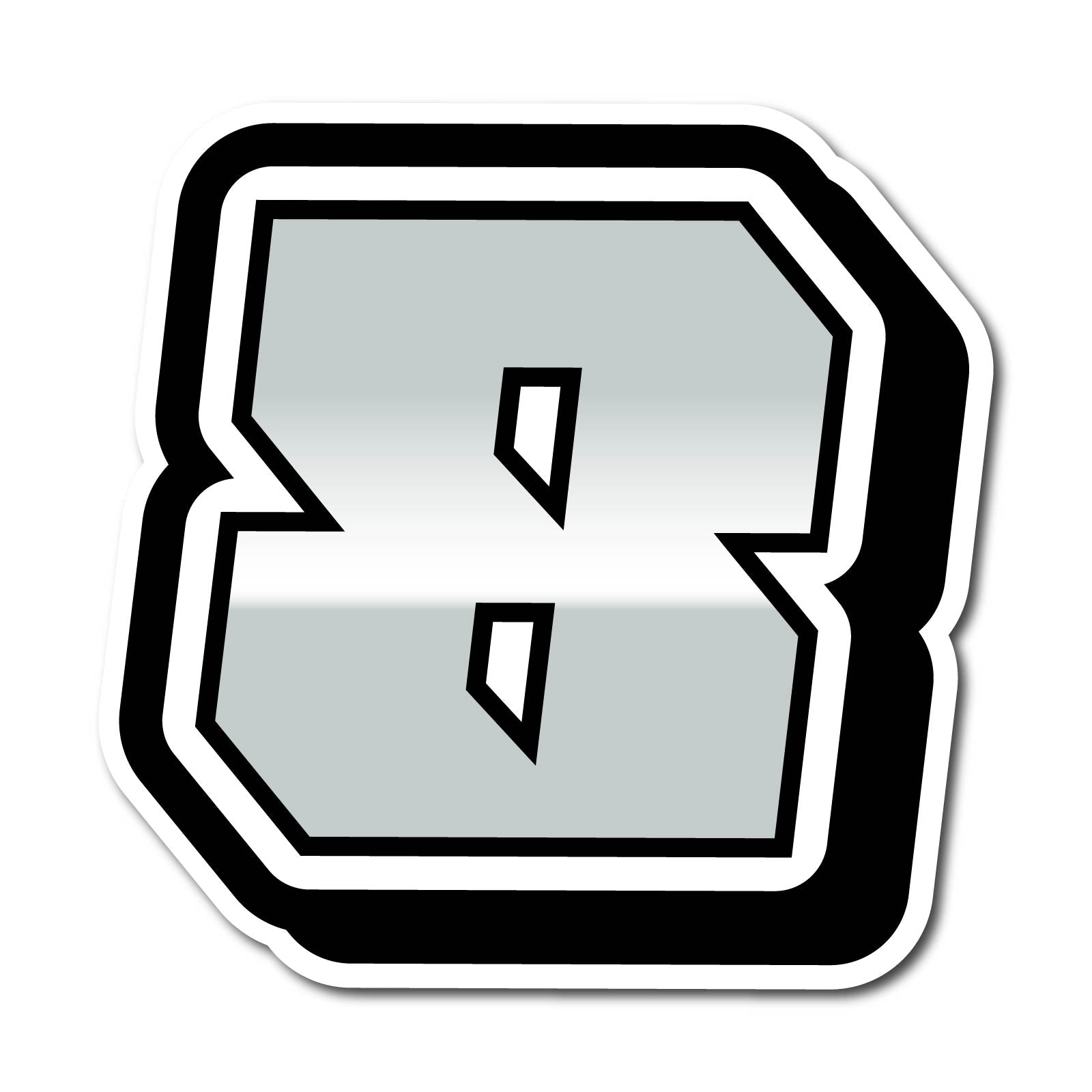Three custom racing number stickers with G009 gradient style for dirt bikes and motorcycles, featuring bold, colorful decals.